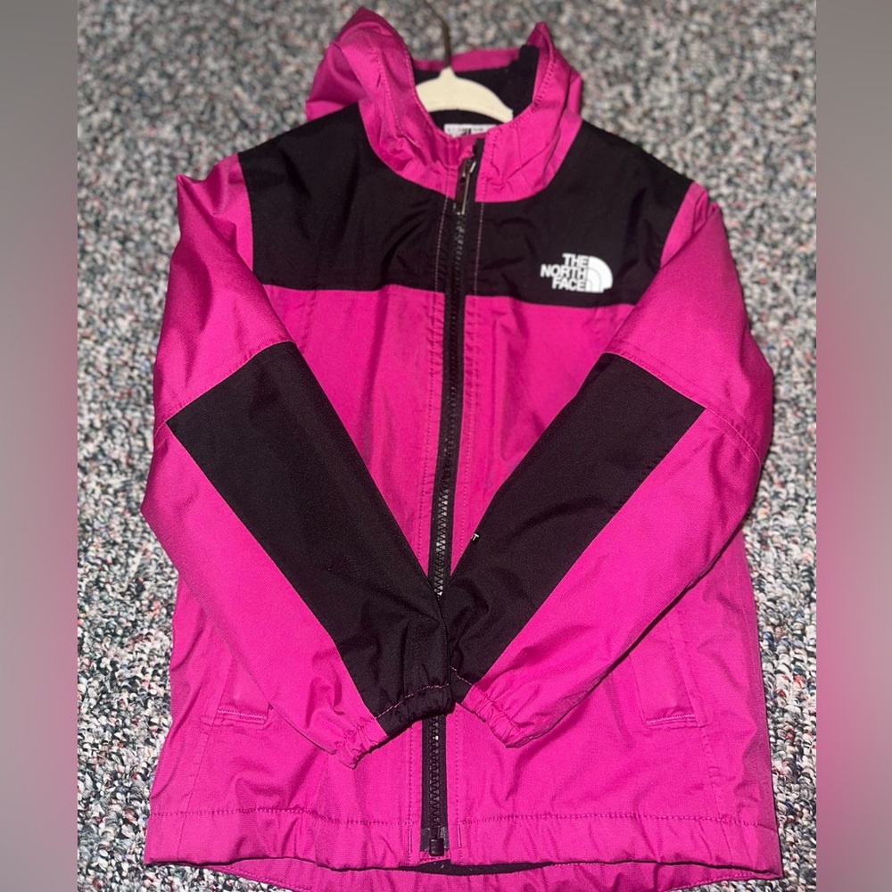 The North Face Fuchsia and Black Fleece Jacket